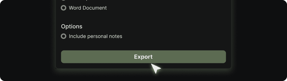 Exporting collected insights from Quartrly